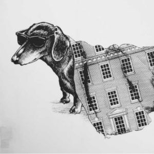 Anthropologie Rory Dobner Fortnum & Mason Dog Tea Towel